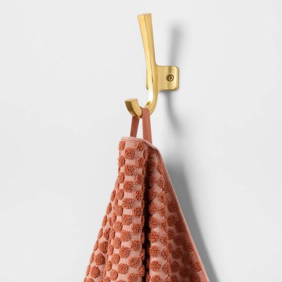 Threshold - 6pc Performance Plus Textured Dot Bath Towel Set T Terracotta - Picture 6 of 6